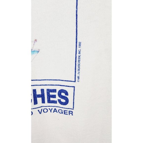 Vtg 10th Annual KDW Fishing T-Shirt Palm Beach Single Stitch Fruit Of The Loom M - Picture 3 of 8